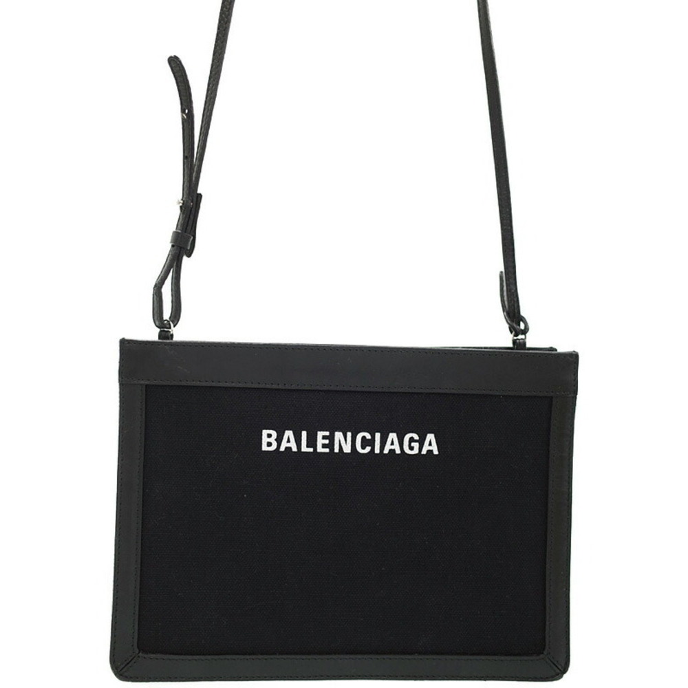 BALENCIAGA Navy Blue Pouch Bag - Picture 1 of 9